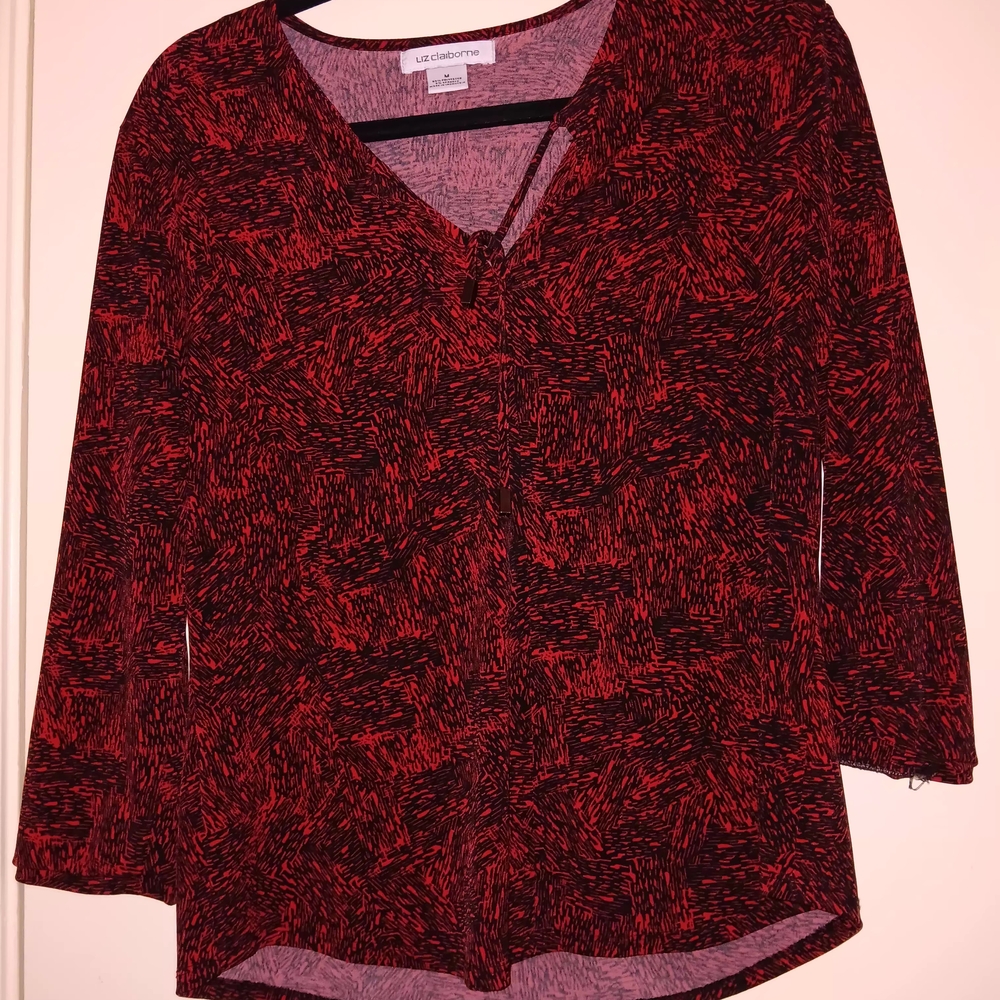 Liz Claiborne Women's Red Top